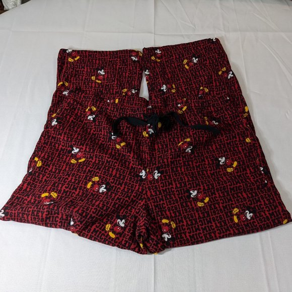 Mickey Mouse Flannel Sleep Pants in Red & Black Mickey Mouse Print - size XXL - Picture 4 of 7